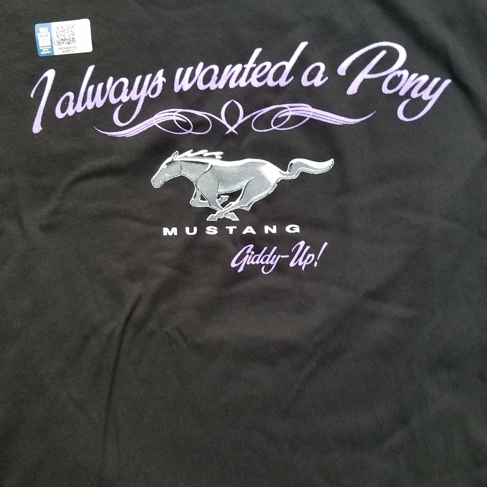 Ford licensed Mustang t-shirt for women.